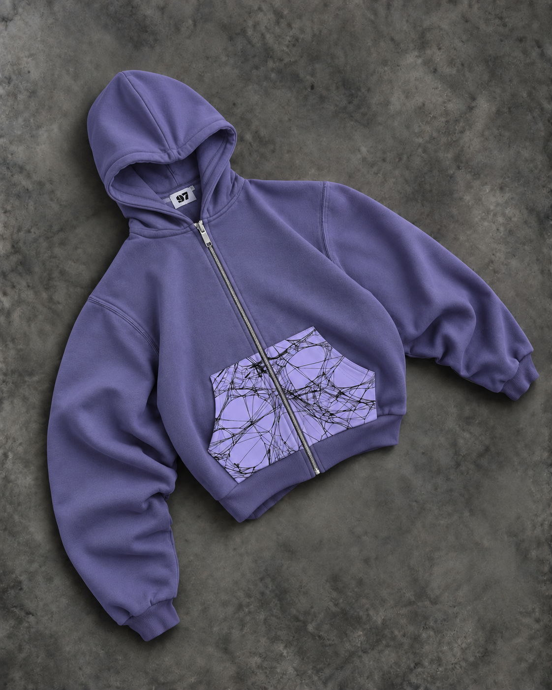 Mamba “Purple Rain” Zip-Up Hoodie — Caught in the Web