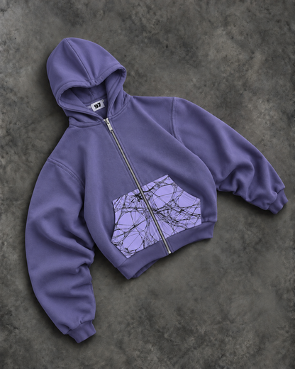 Mamba “Purple Rain” Zip-Up Hoodie — Caught in the Web