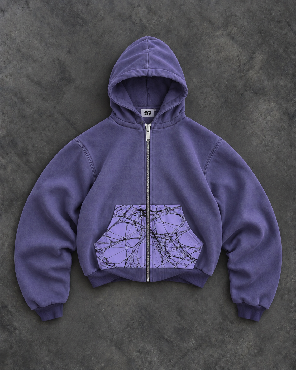 Mamba “Purple Rain” Zip-Up Hoodie — Caught in the Web