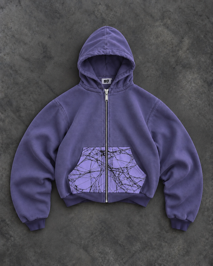 Mamba “Purple Rain” Zip-Up Hoodie — Caught in the Web