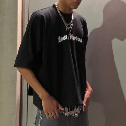 Y2k Oversized Bat cropped fit T shirt